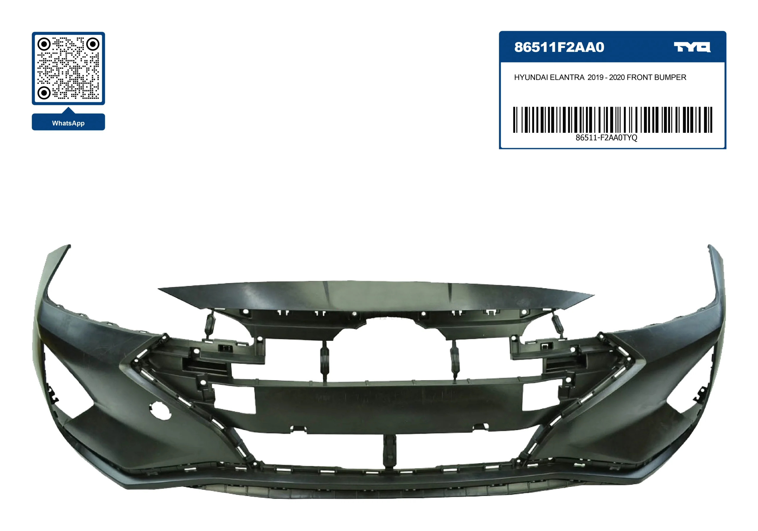 86511-F2AA0 Hyundai Elantra 2019–2021  Ön Bamper